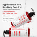 Shot Esfoliante Corporal Rice de Ácido Hipocloroso - brazilcosmeticos.com