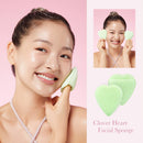 Esponja Facial Clover Heart