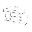 Cômoda 2 Portas 7 Gavetas Paris Branco