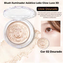 Blush Iluminador Asiático Leão Glow Luxo 3D