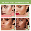 Blush Stick Cremoso e Glow – Iluminado ou Natural à Prova d’Água
