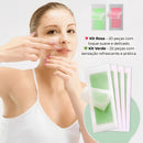 Fitas Depilatórias Faciais – Remoção Delicada e Precisa dos Pelos