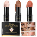 Kit 3 Bastões de Maquiagem – Contorno, Iluminador e Blush em Creme