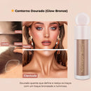 Kit Glow Perfeito 3 Peças – Iluminador, Blush e Contorno Líquido