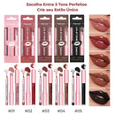Kit Lábios 3 em 1 Matte + Gloss + Lápis Longa Duração