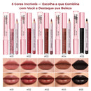 Kit Lábios 3 em 1 Matte + Gloss + Lápis Longa Duração