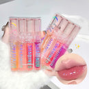 Kit Lip Gloss Hidratante com Brilho Shimmer e Glitter – 4 Peças