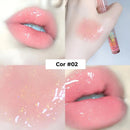 Kit Lip Gloss Hidratante com Brilho Shimmer e Glitter – 4 Peças