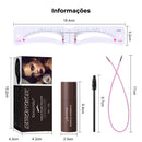Kit Sobrancelhas Perfeitas 3D - Profissional com 12 Molds