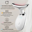 Massageador Facial e Pescoço Lift LED Coreno - Redutor de Rugas e Papada