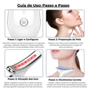 Massageador Facial e Pescoço Lift LED Coreno - Redutor de Rugas e Papada