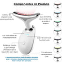 Massageador Facial e Pescoço Lift LED Coreno - Redutor de Rugas e Papada