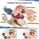 Sombra, Blush e Highlighter – Paleta Multicolor Glow & Matte