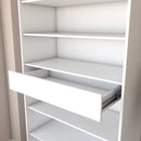 Sapateira LIZ 2 Portas com Espelho 1 Gaveta para 15 Pares de Sapato Branco